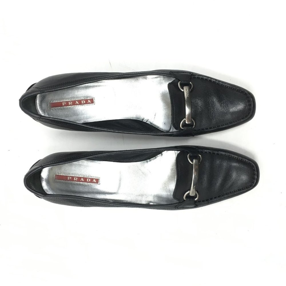 Prada Horsebit Pump Heels Shoes Size 36 EU/6 US - Picture 5 of 8